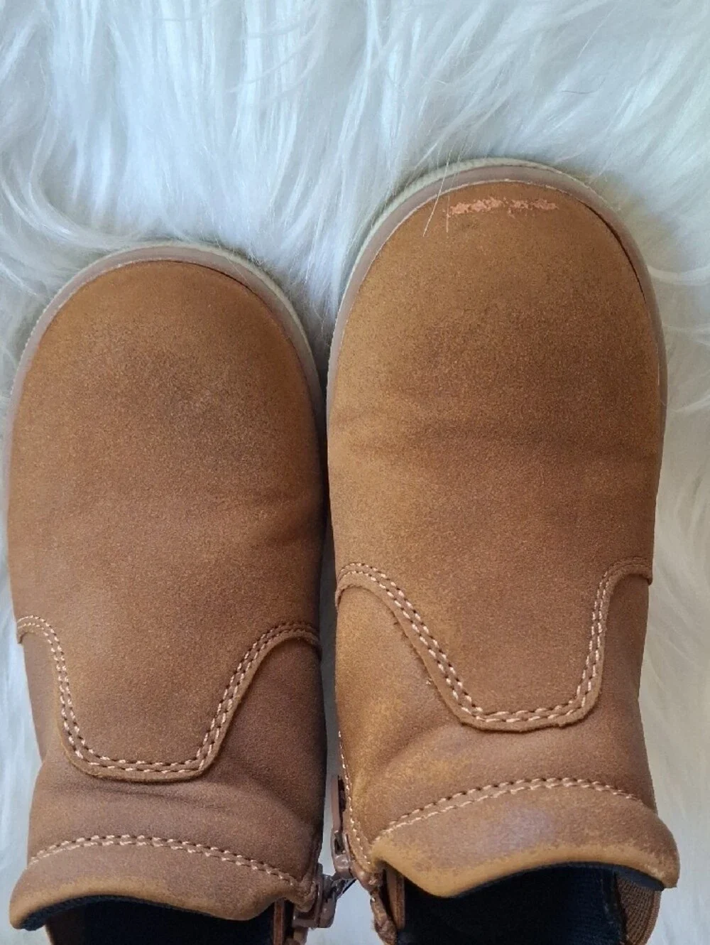 Kids Brown Zip-Up Chelsea Boot Sneakers - Unbranded